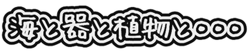 海と器と植物と・・・